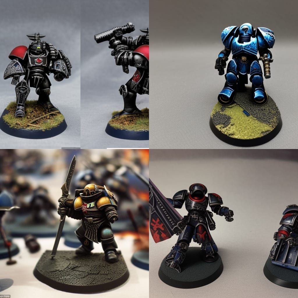 Raven Guard Hero in Warhammer Concept Art