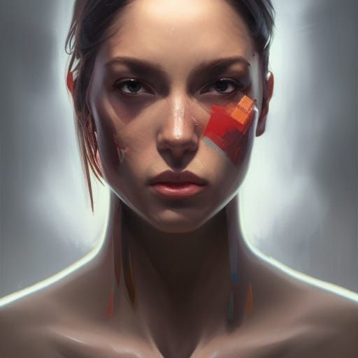 Detailed Portrait with Dynamic Lighting in 8k Resolution