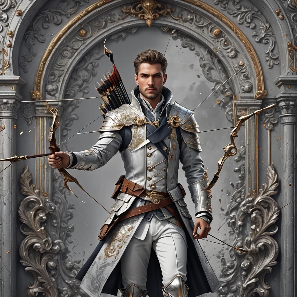 Princely Archer in Baroque Style Concept Art