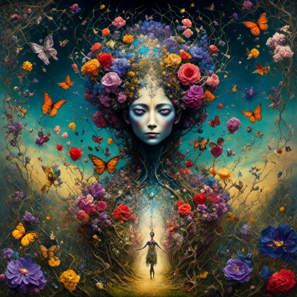 Springtime Dance: Flowers, Trees, and Nature's Joy