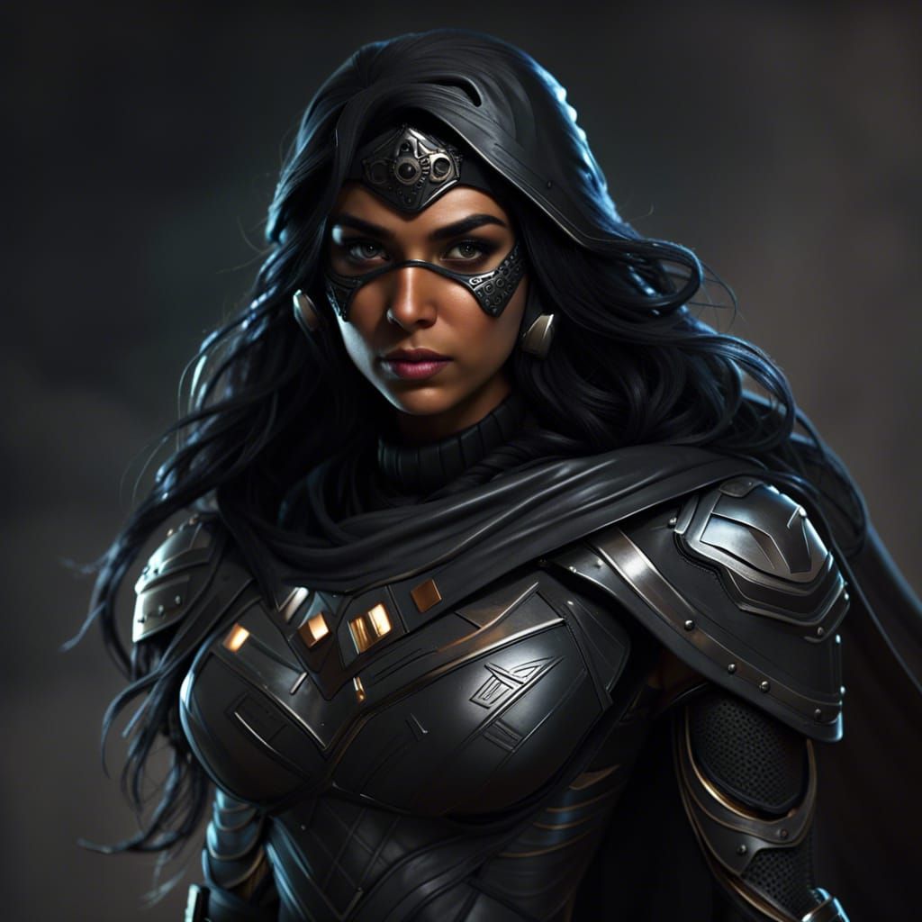 Indian Teenage Superheroine in Bulletproof Tactical Armor