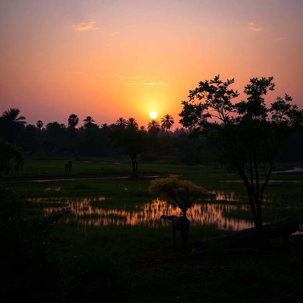 A Soulful Portrait of Araburuma in Ethereal Dawn Light