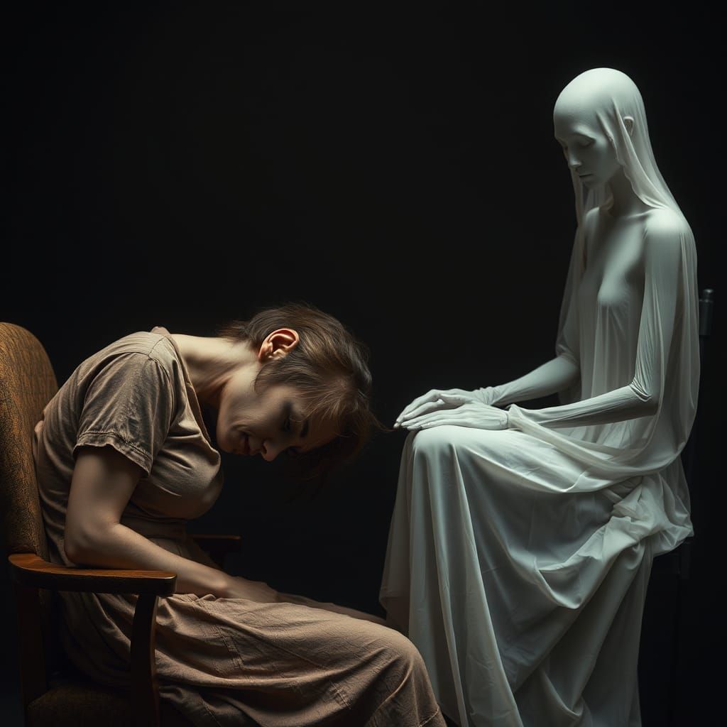 Ethereal Doppelganger in Soft Focus