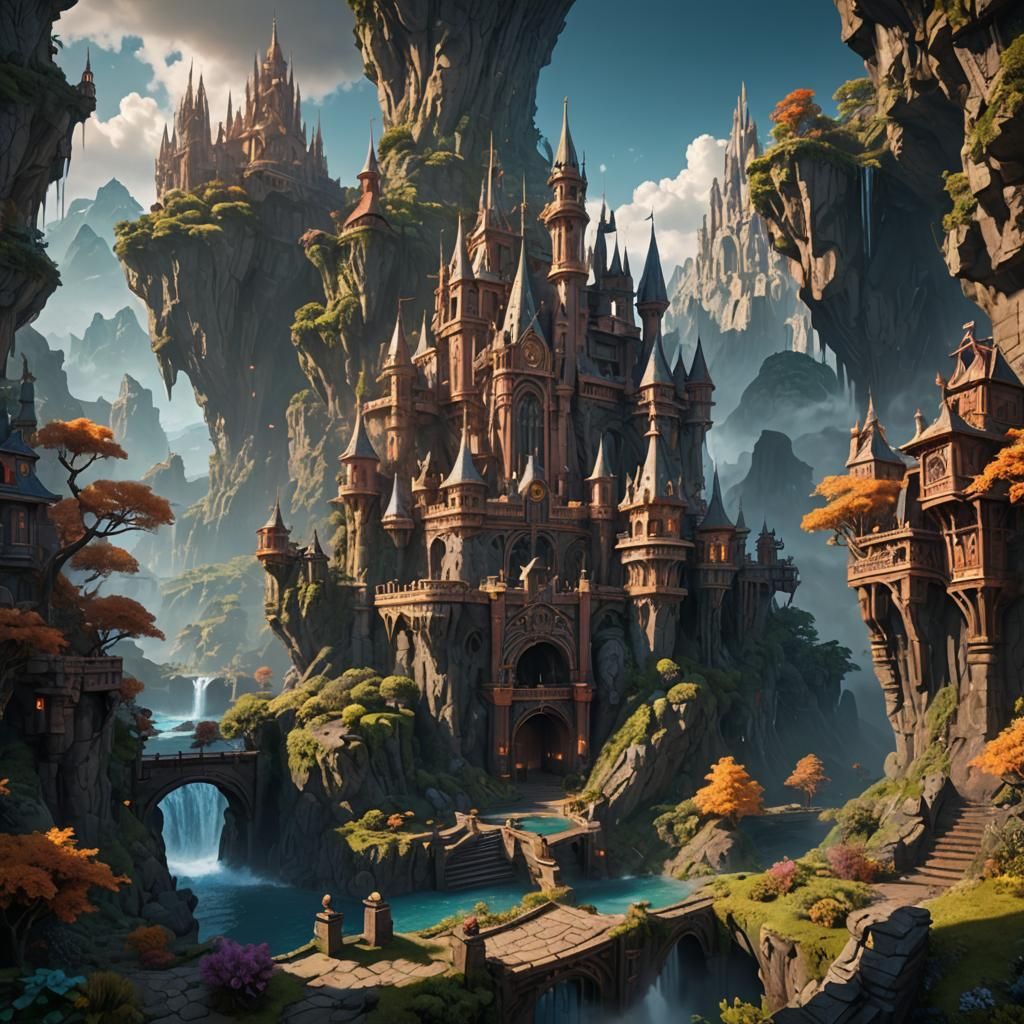 Fantastical Lost City Concept Art