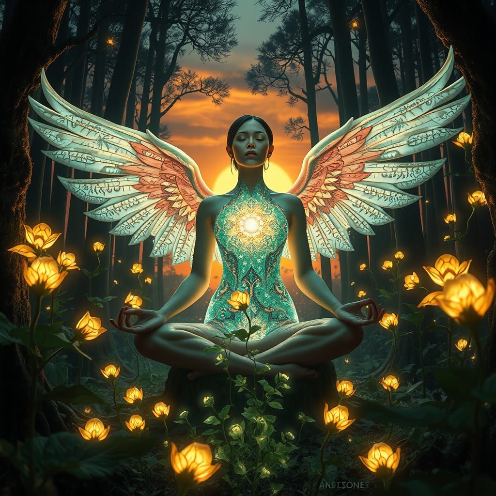 Women Unite with Nature in a Surreal, Symbolic Scene