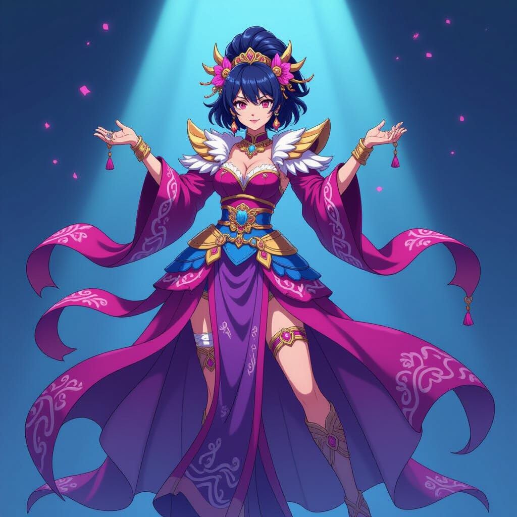 Hafnium as Anime Hero in Studio Trigger Style