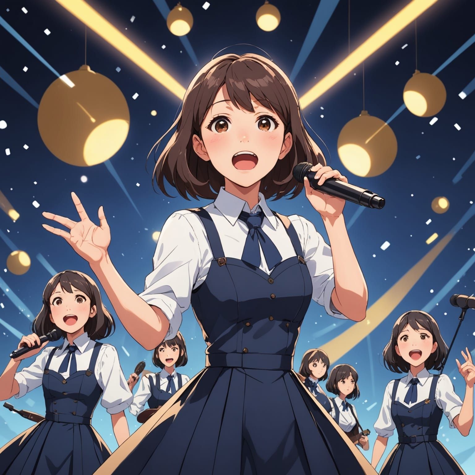 Singing Tortoise in Anime Style