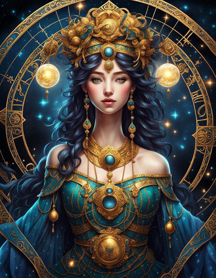 Libra Zodiac Sign in Yuumei Style