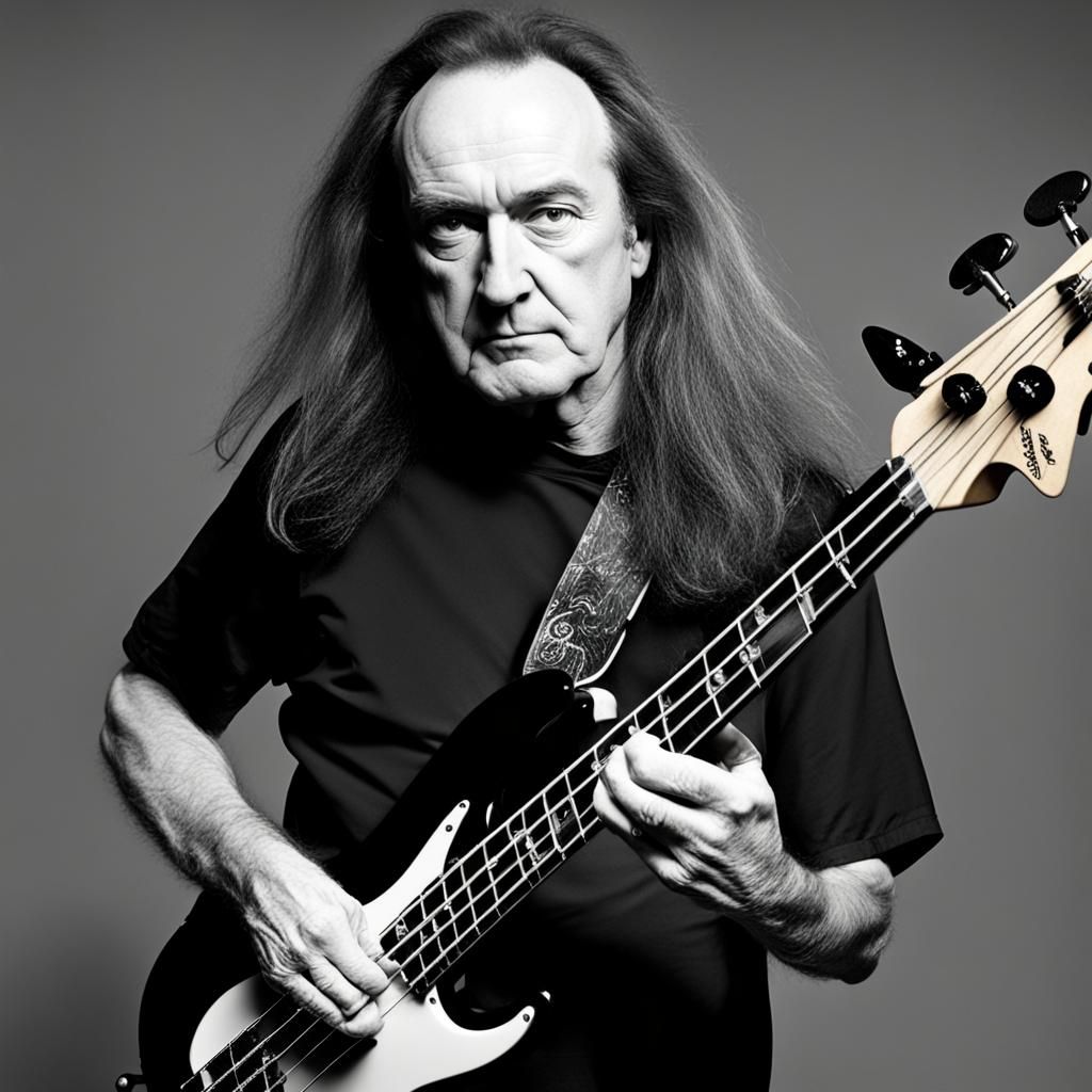 Cliff Burton Plays Bass in Modern Digital Art