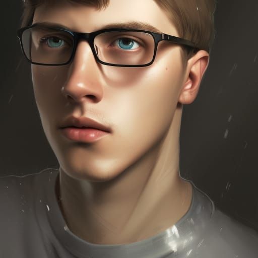 Hyperdetailed Portrait of a Teenager in Digital Art Style