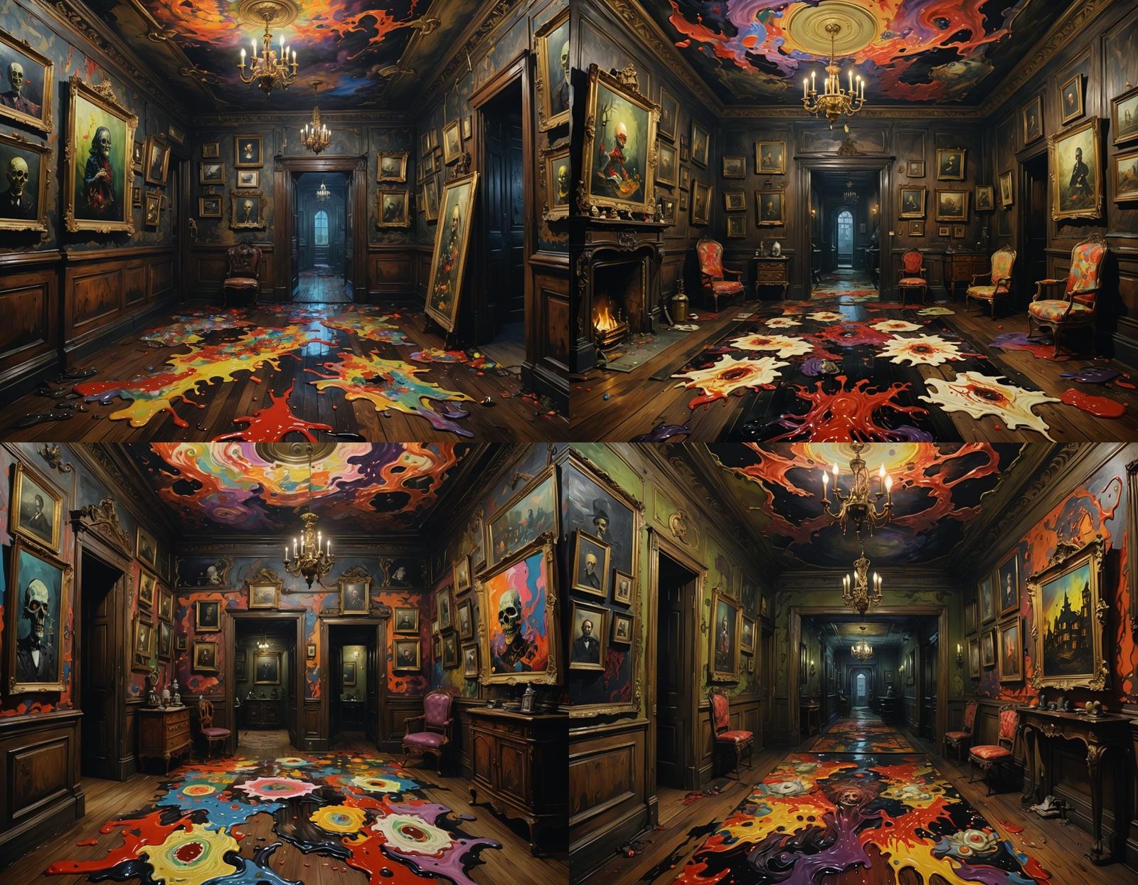 Haunted Victorian House of Demented Psychedelic Horror