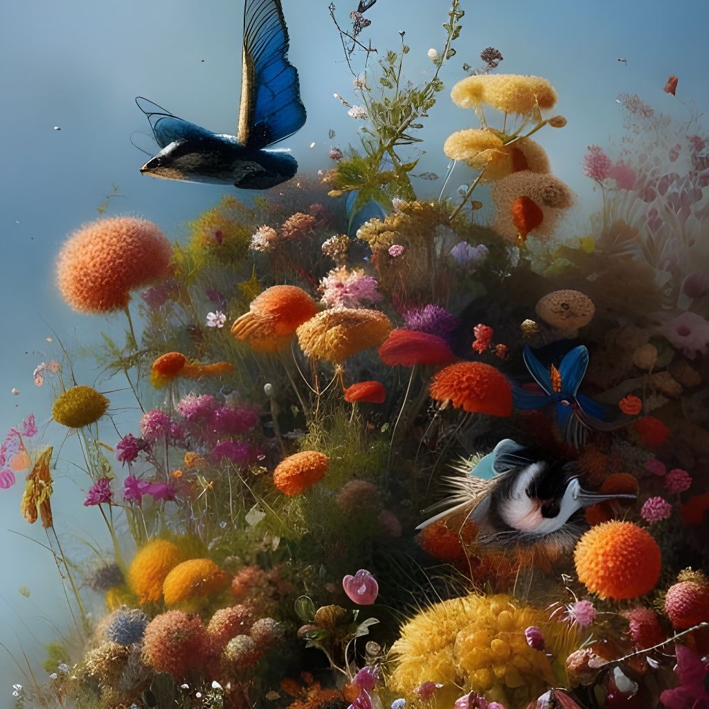 Whimsical Happiness in Fantasy Art Style