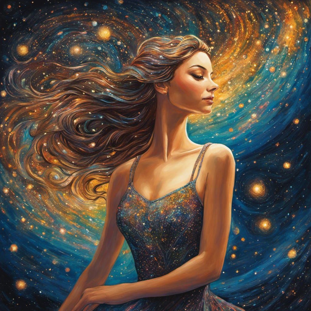 Ballerina in Cosmic Dance, Ethereal Style