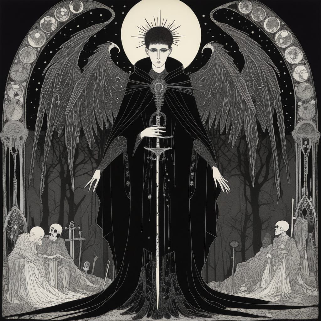 Dark Fantasy Art in a Gothic Style