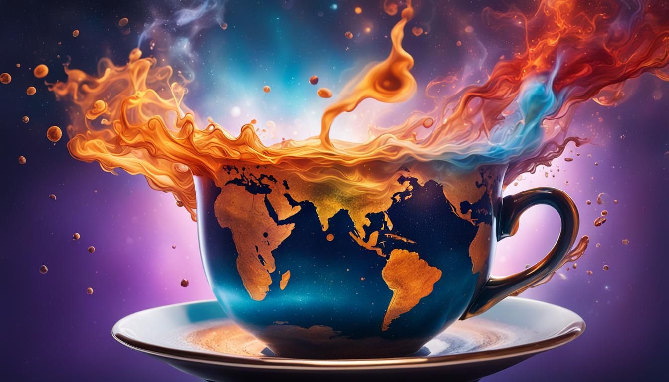 Steaming Cup Reveals a Universe Inside
