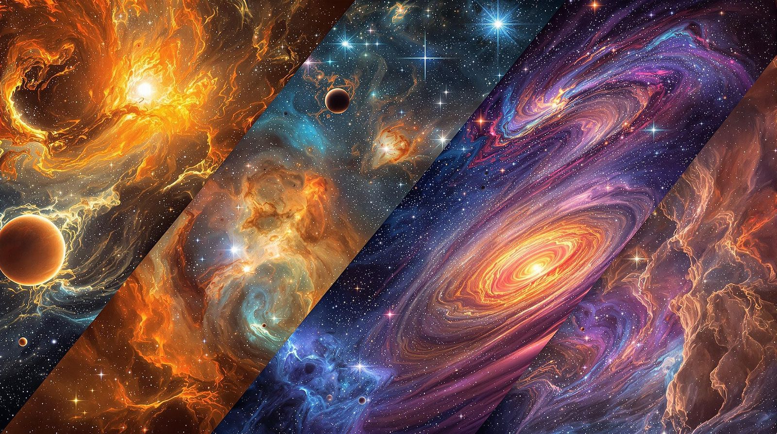 Multi-colored Cosmic Composition