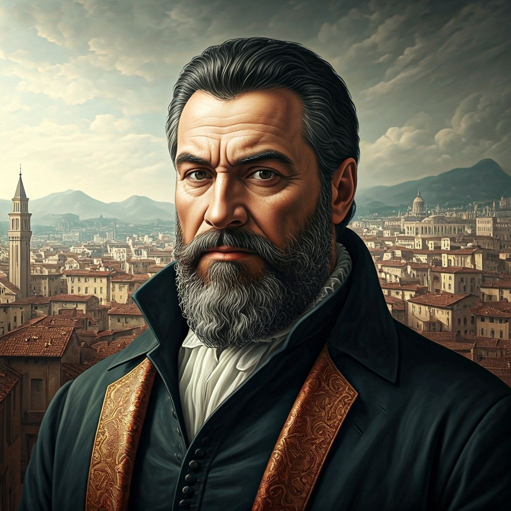 Italian Cityscape in Machiavellian Style