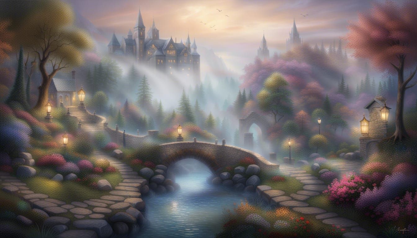 Ethereal Fantasy World in Natural Lighting
