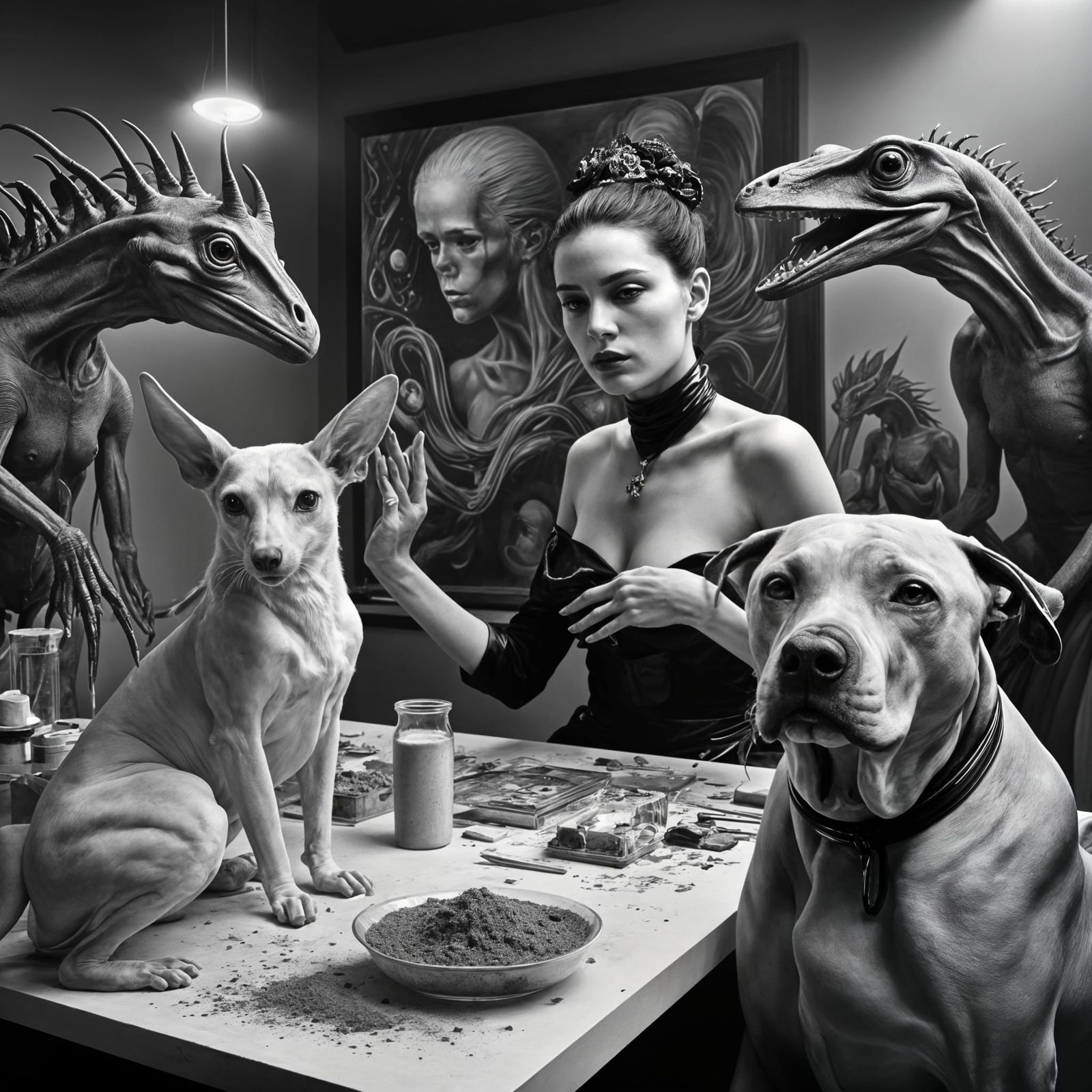 Exotic Portraits in a Surreal Laboratory Setting