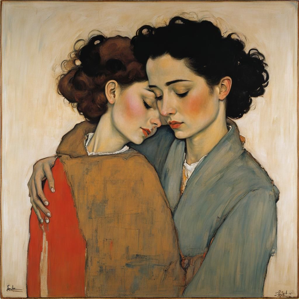 Abstract Tenderness: Rothko and Schiele Inspired