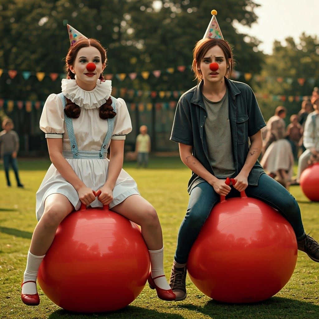 Dorothy and Ellie Celebrate Field Day as Hyperrealistic Phot...