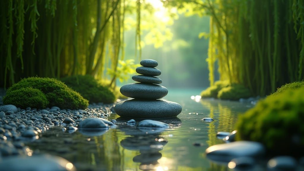 Underwater Zen Garden: Serene Lake Photography