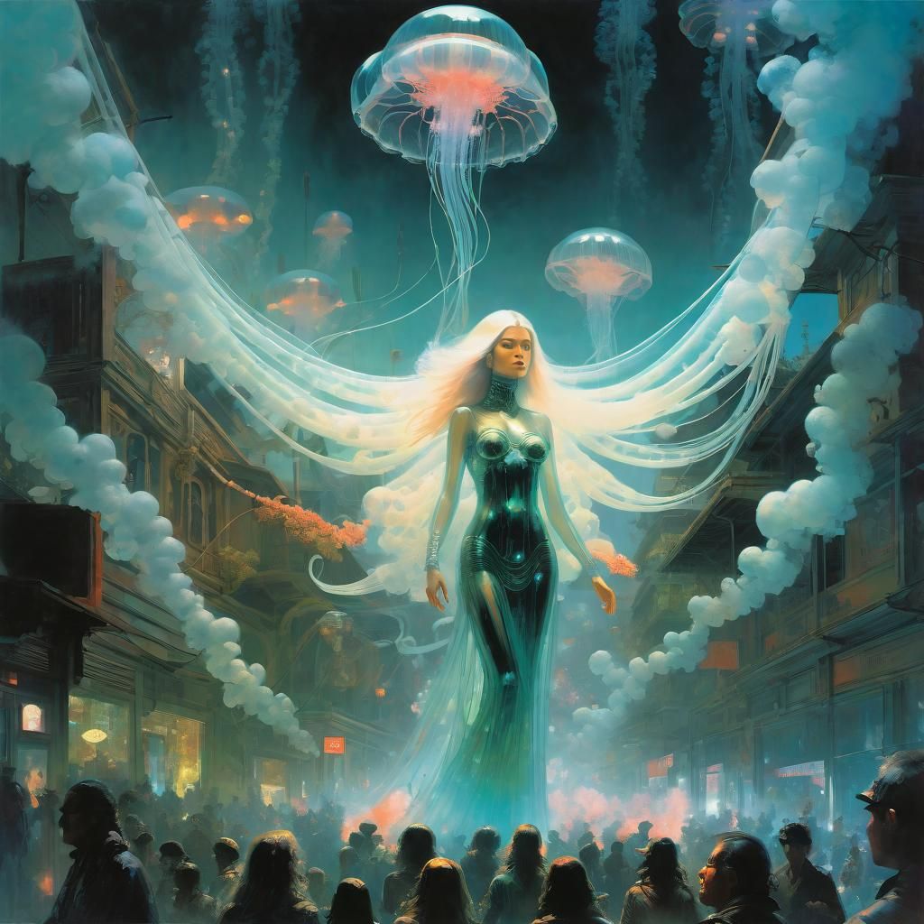 Glass Demon Materializes in Bioluminescent Swarm, Detailed R...