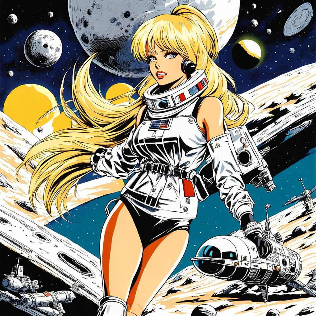 Pamela Anderson as Anime Astronaut on Alien Moon