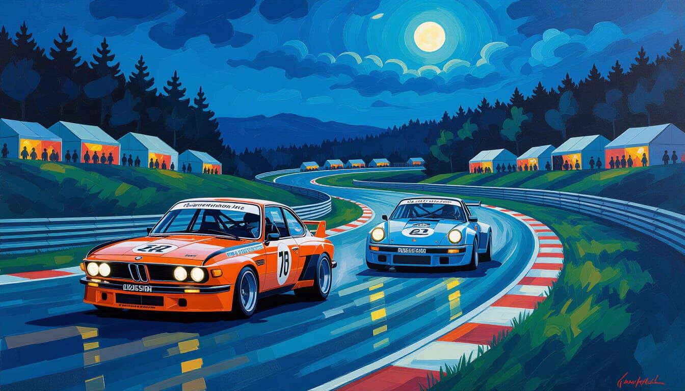 BMW CSL vs Porsche 911 at Spa-Francorchamps