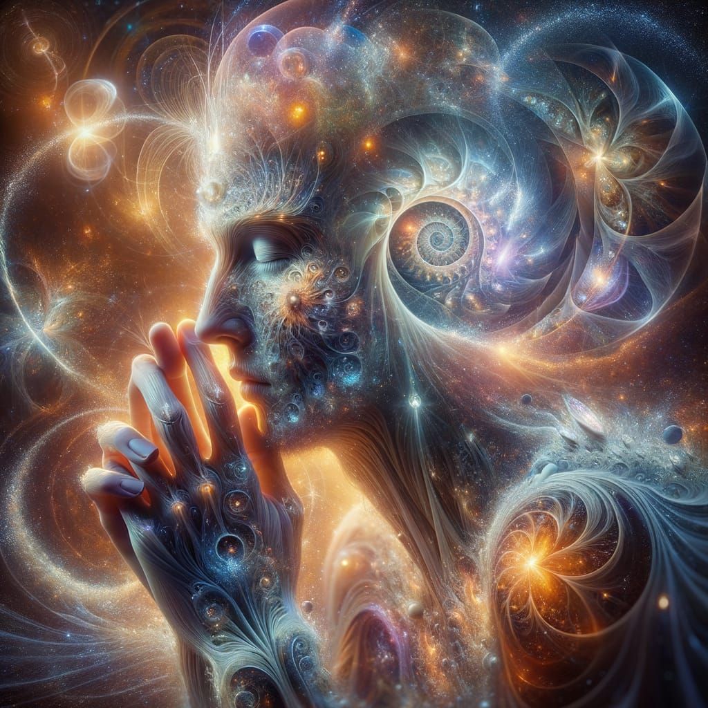 Ethereal Healer: Cosmic Fractal Vision