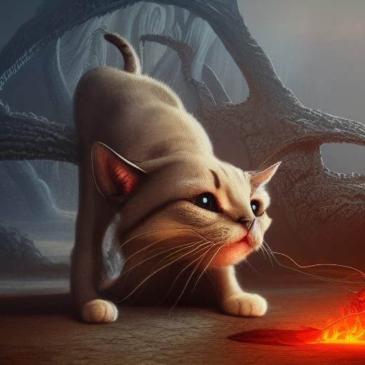 Fantastical Satan's Cat Concept Art