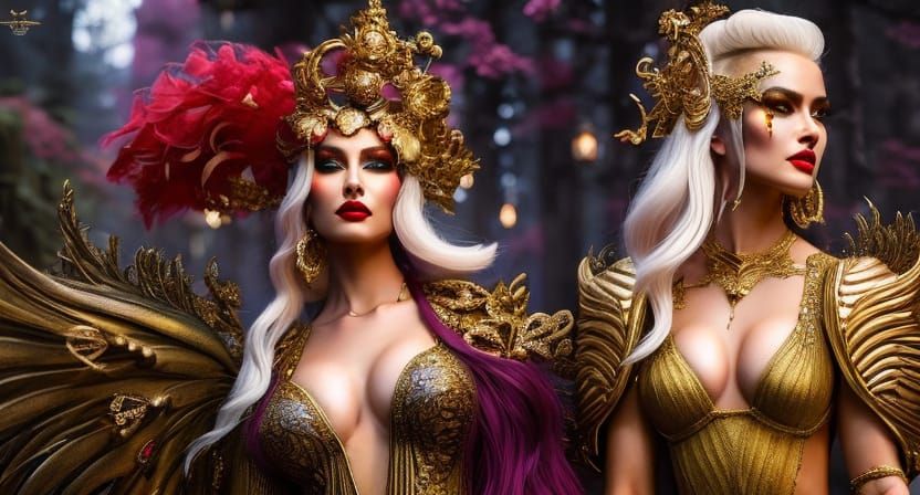 Demon Birthday Party on Titan in Futuristic Style