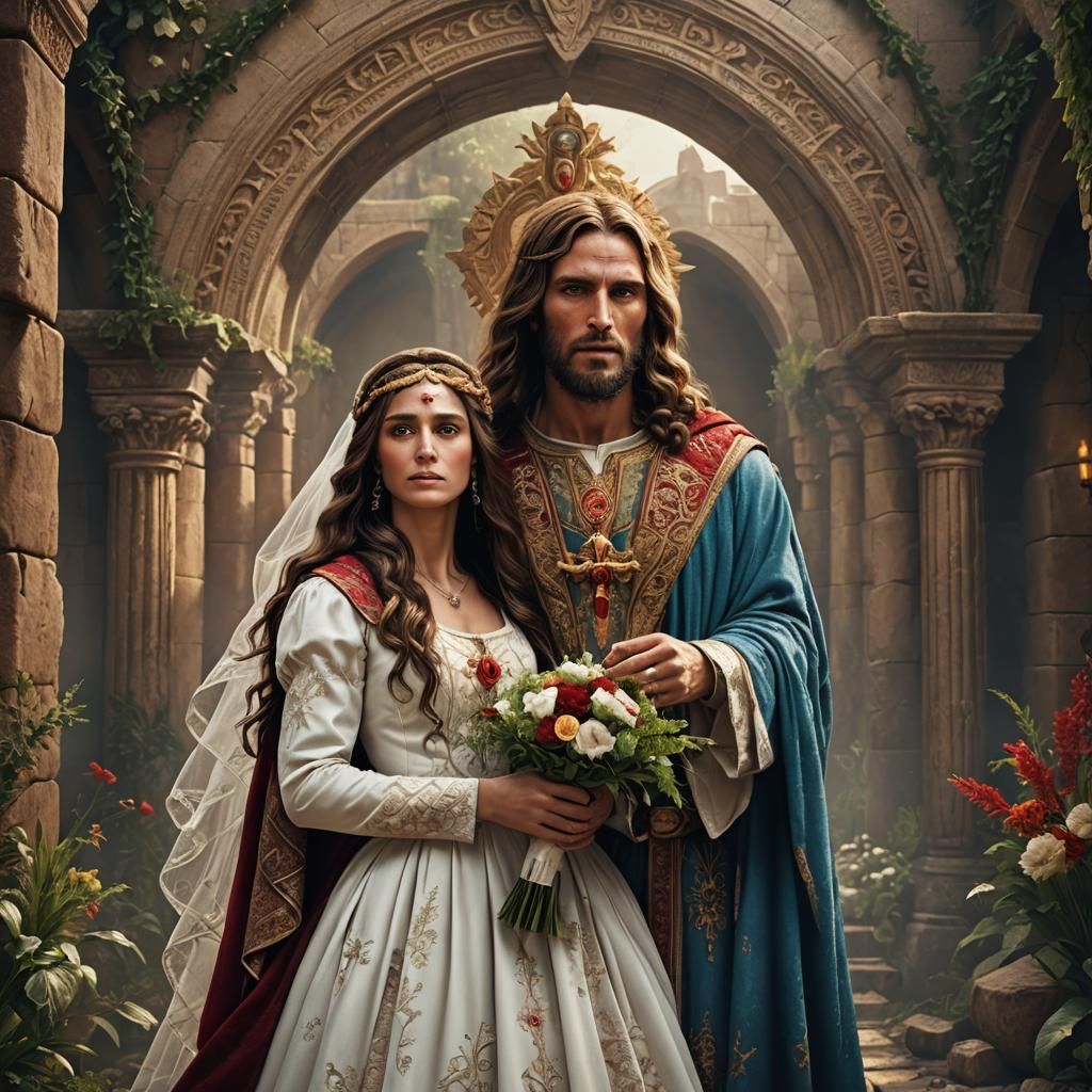 Wedding Portrait: Mary Magdalene and Jesus Christ
