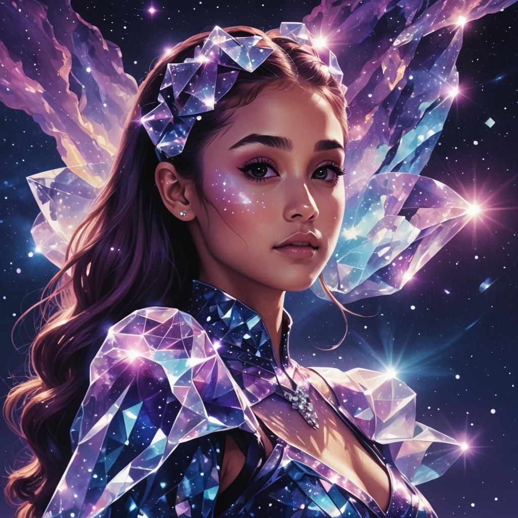 Ariana Grande in Nebula Night Double Exposure