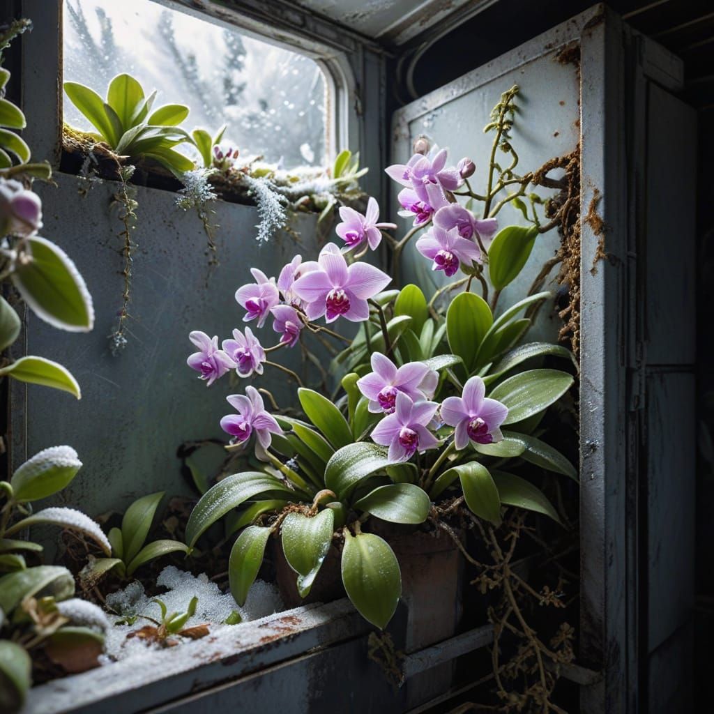 Ancient Orchids Bloom From Frosty Freezer