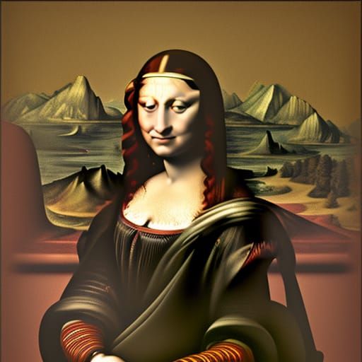 Mona Lisa Reimagined as a Caravaggio Painting