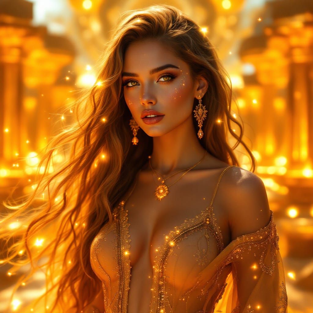 Solarya Vale, The Sun Goddess in Haute Couture