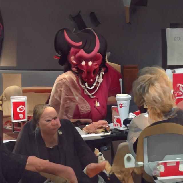 Mrs. Satan's Unusual Chick-fil-A Visit