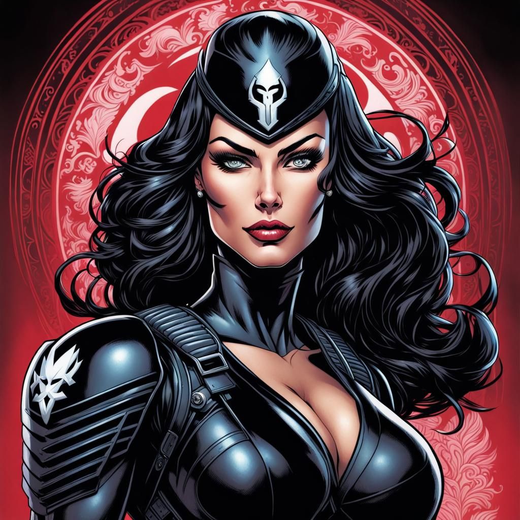gi joe baroness art portrait