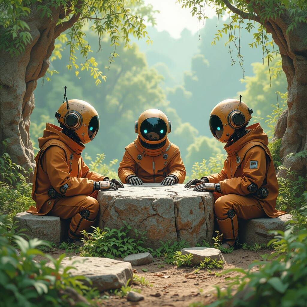 Robots Gather at Ancient Stone Circle