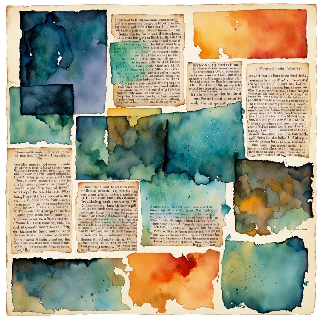 Watercolor Storybook Scene with a Kiss on a Vintage Grave