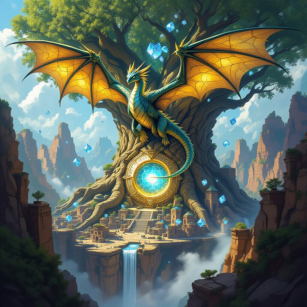 Mana Wyvern Banks Above Arcane Canyon City