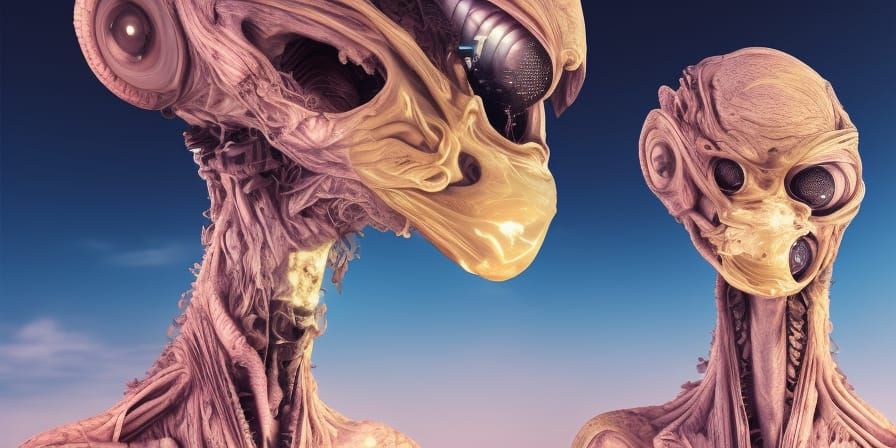 Detailed Alien Pets in Magical Realism, 8K