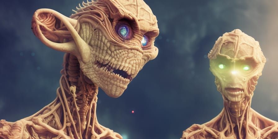 Alien Pets in Magical Realism, 8K Resolution