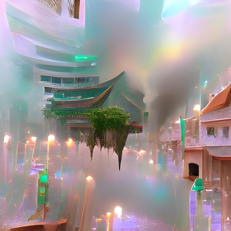 City Flooded with Incense Smoke, Fantasy Palace