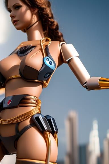 Android woman wearing bikini - @Rob-123