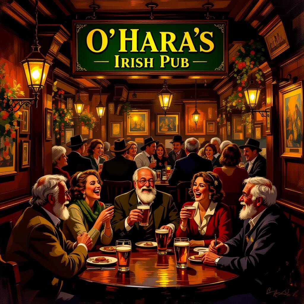 O'Hara's Irish Pub: Lively, Atmospheric Scene