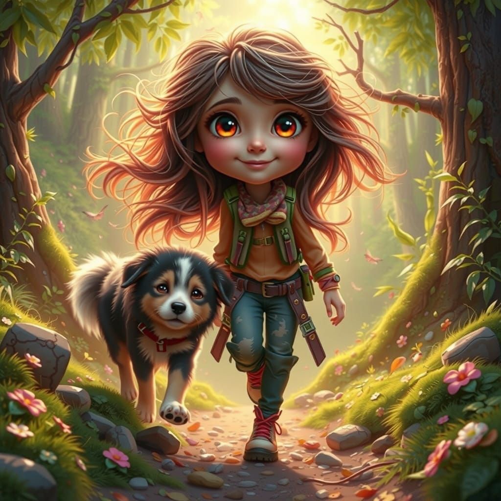 Ethereal Forest Hike in Vibrant HDR