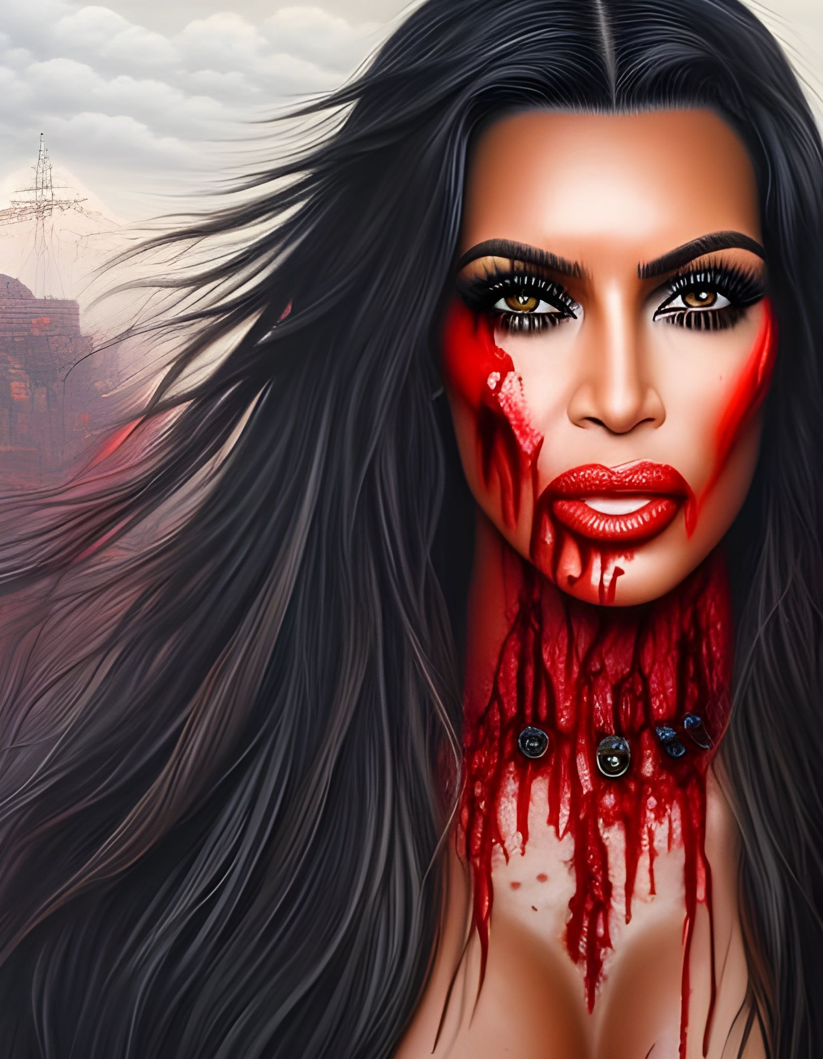 Zombie Kim Kardashian