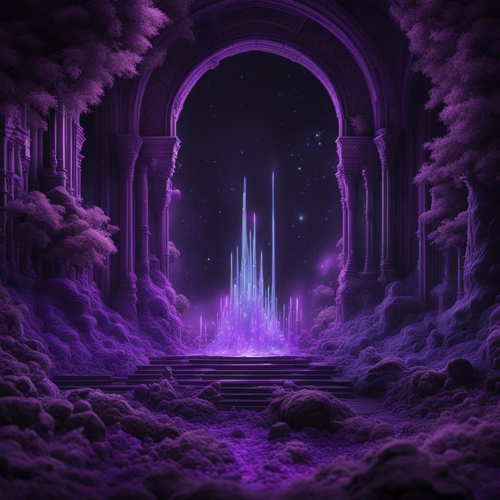 Purple magic kingdom